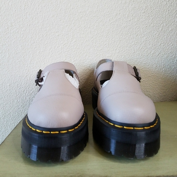 DR. MARTENS BETHAN PISA LEATHER PLATFORM MARY JANE SHOES - Picture 4 of 8